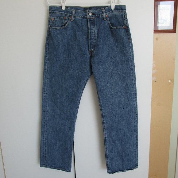 Levi's 501 Blue Jeans 36x30 - Picture 1 of 16